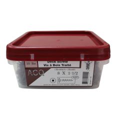 #8 x 1 ½” Brown Deck Screws 10lb