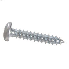 #8 x 1" White Pan Head Sheet Metal Screw-100/Pack
