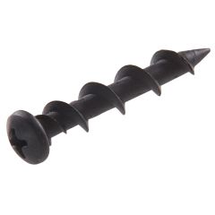 3/16" x 1-1/4" Black Pan Head Wall Dog Anchor-8/Pack