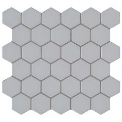 Retro Hexo Gray Porcelain Mosaic Tile