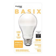 Luminus LED Basix 15W A19 2700K