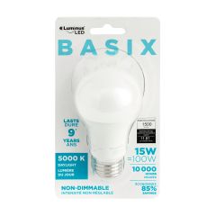 Luminus LED Basix 15W A19 5000K