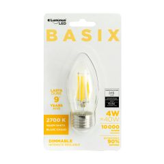 Luminus LED Basix 4.5W B11 E26 FIL 700K