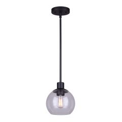 Landry 1 Light Matte Black Rod Pendant