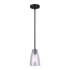 Konda 1 Light Matte Black Pendant