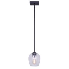 Cain 1 Light Matte Black Pendant