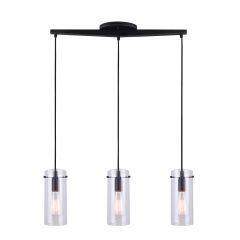 Joni 3 Light Matte Black Pendant