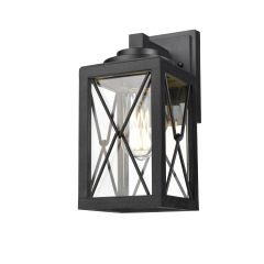 County Fair 12" Black Outdoor Wall Fixture