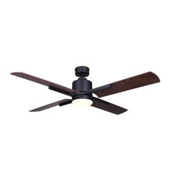 Loxley 52" LED Matte Black Ceiling Fan