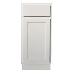 15 Inch Base Cabinet- White Shaker