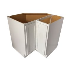 36 Inch EZ Reach With Rototary Shelves White Shaker