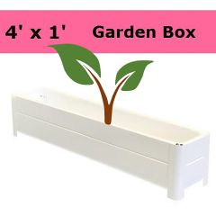 White Garden Box 44" x 16.5" x 9"