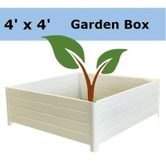 White Garden Box 44" x 44.5" x 16"