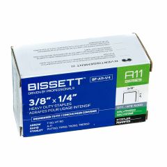 3/8" X 1/4" 20G Electro-Galvanized Staples- 5000/Pack