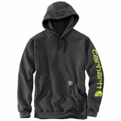 Logo Hooded Short Sleeve Carbon Heather- 2XL