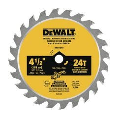 DEWALT 4-1/2" 24 Tooth Circular Saw Blade