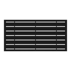 Decorative Screen Panel 2x4 Boardwalk Black