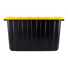 102 L Heavy Duty Black Tote With Yellow Lid