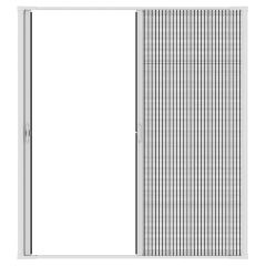 Brisa Retractable Standard Double Screen Door- White