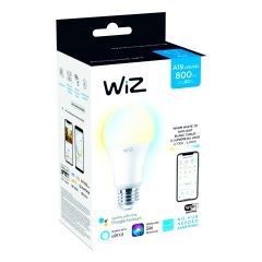 60W A19 Frosted WiFi Tunable White Smart LED Light Bulb