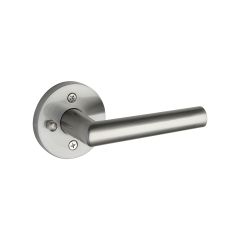Cross Flow Lever Round Rose Privacy 6-1-Satin Nickel