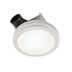 Roomside Series 80 CFM Round Decorative Flat-Panel LED Venti