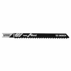5pc 4" 8TPI Basic Wood U-shank Jig Saw Blades