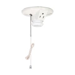 White Ceiling Socket
