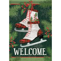 Holiday Skates Large Flag