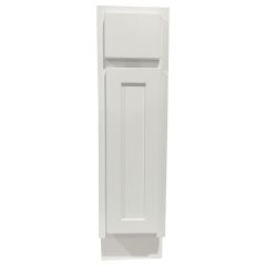 9" Shaker Sink Base Cabinet 35" High- White