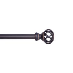 5/8" - 28" - 48" Agatha Orb Curtain Rod