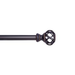 5/8" - 48" - 84" Agatha Orb Curtain Rod