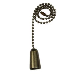 Antique Brass Bell Fan Pull