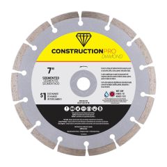 7" Segmented Construction Pro Diamond Blade - Exchangeable