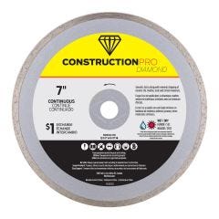 7" Continuous Construction Pro Diamond Blade - Exchangeable