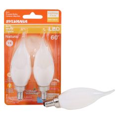 5.5 Watt Dimmable Candelabra Base LED B10 Bulb-2/Pack