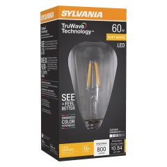 ST19 7W 2700K Dimmable TruWave Clear LED Bulb