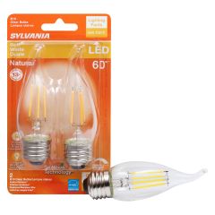 5.5 Watt Dimmable Medium Base LED B10 Bulb-2/Pack