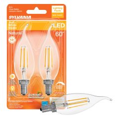 5.5 Watt Dimmable Candelabra Base LED B10 Bulb-2/Pack
