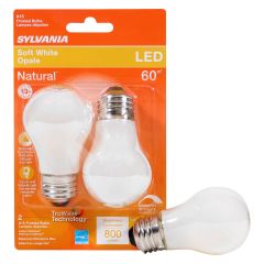 8 Watt Dimmable Medium Base LED A15 Bulb-2/Pack