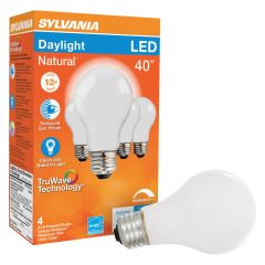 5.5 Watt Dimmable Medium Base LED A19-4/Pack