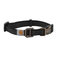 Med Tradesman Dog Collar-Carhartt Black And Brushed Brass
