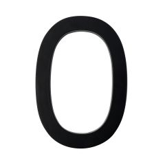 5" Designer House Number "0" Black