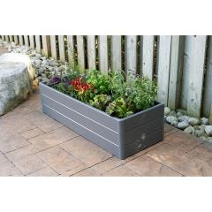 Deck Garden Bed  36.5"x13"x11.5" Grey