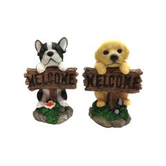 Dog Welcome Figurine-Assorted