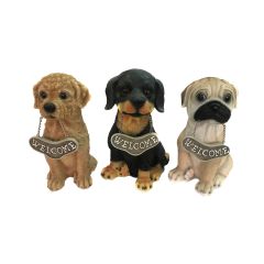 Dog Welcome Figurine-Assorted