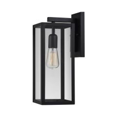 Hurley 1-Light Outdoor Wall Lantern Sconce-Black