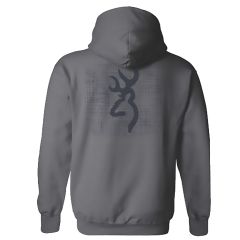 Browning Mens Crosshatch BM Sweatshirt Charcoal-Medium