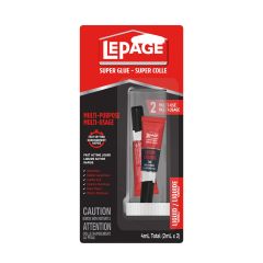 LePage Super Glue Liquid 2mL-2/Pack