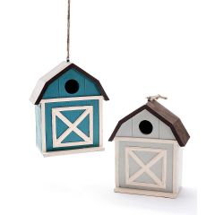Blue Barn Birdhouse